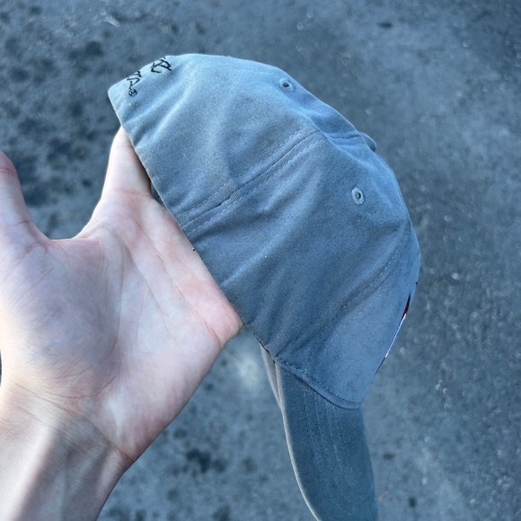 Y2K West Coast Choppers Hat Grey/Red/White Jesse James Biker Hat Embroidered VTG - Picture 5 of 9